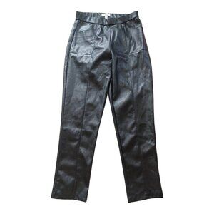 Halston vegan Straight Leg leather‎ pants M